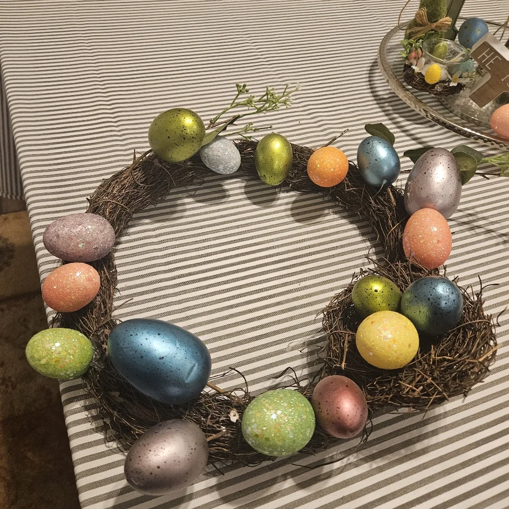 Colorful Easter Egg Wreath
